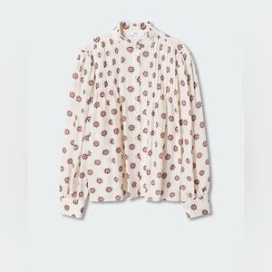 Mango Geometric-Print Blouse